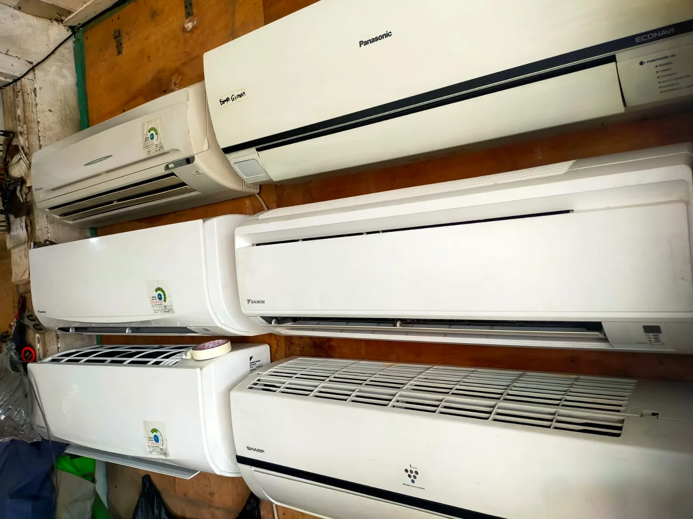 Etalase unit indoor AC second Rafa Jaya Tehnik
